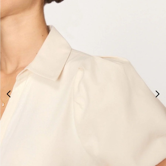 NWT Brochu Walker Havana Dress in Calico. Size Small. Light tan ivory - Picture 6 of 8